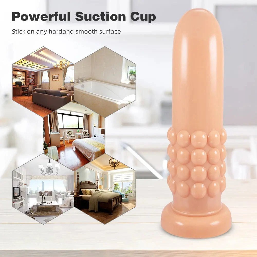 Beaded suction cup dildo, photo 3
