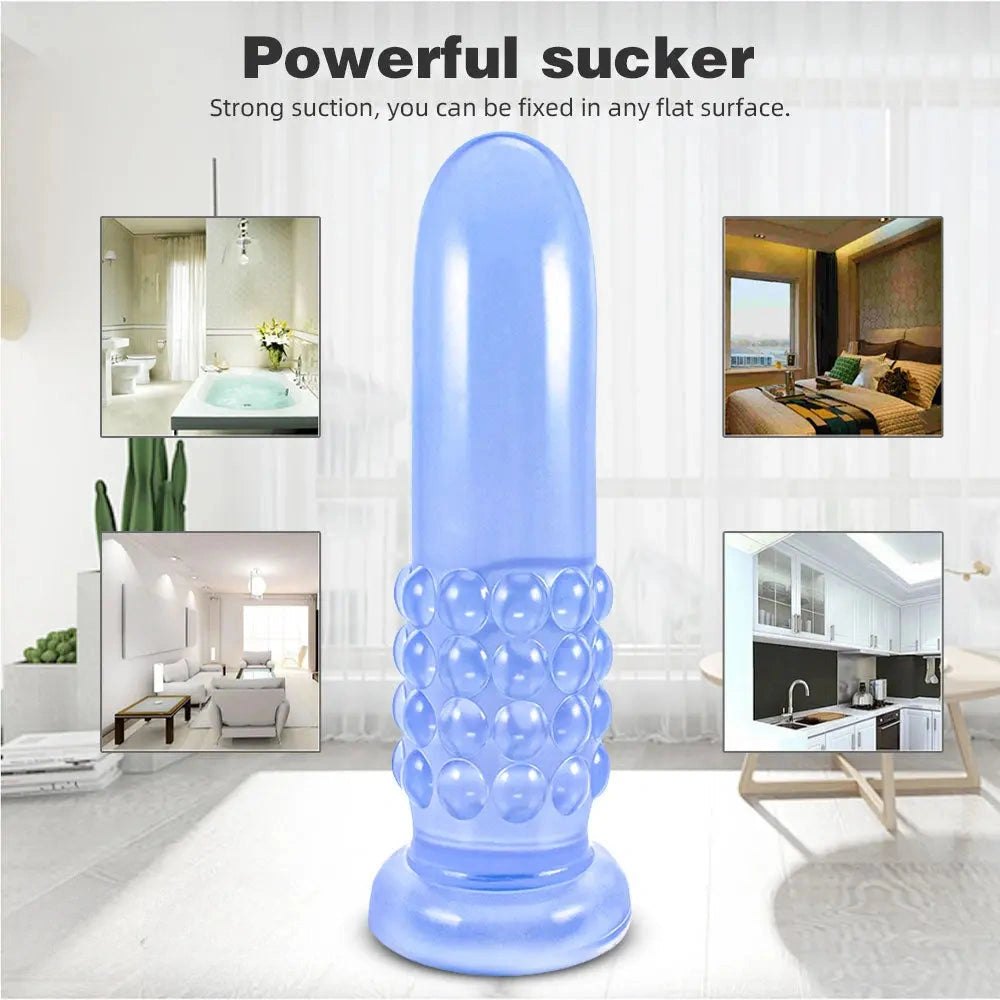 Beaded suction cup dildo, photo 6