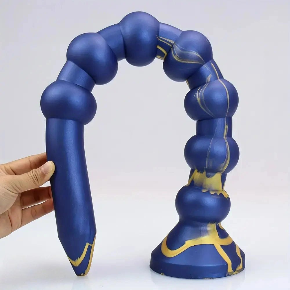 Mixed color beaded base large dildo, photo 5