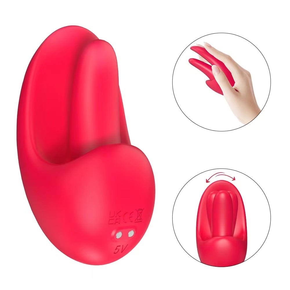 Beak-shaped silicone clit and nipple vibrator, photo 1