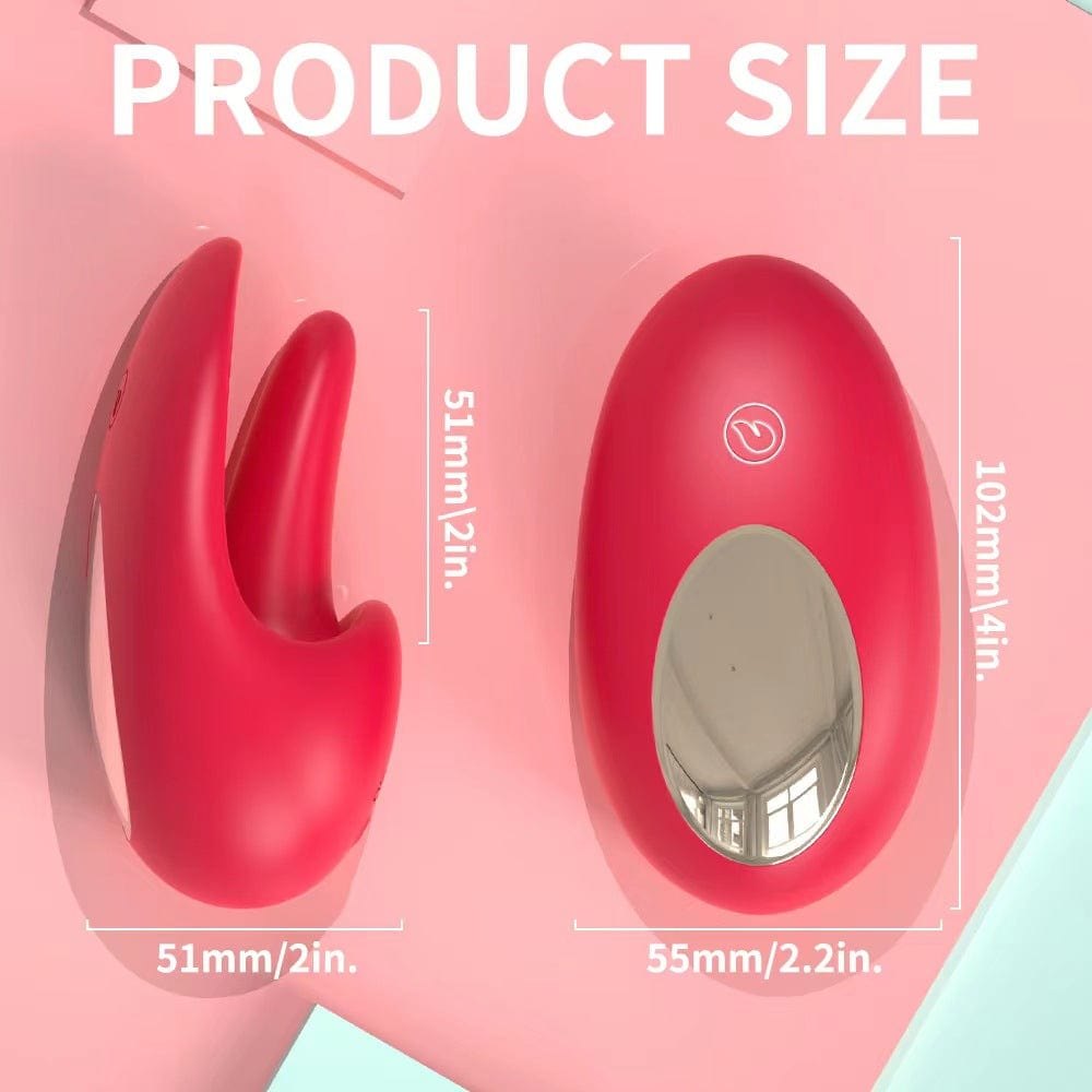 Beak-shaped silicone clit and nipple vibrator, photo 7
