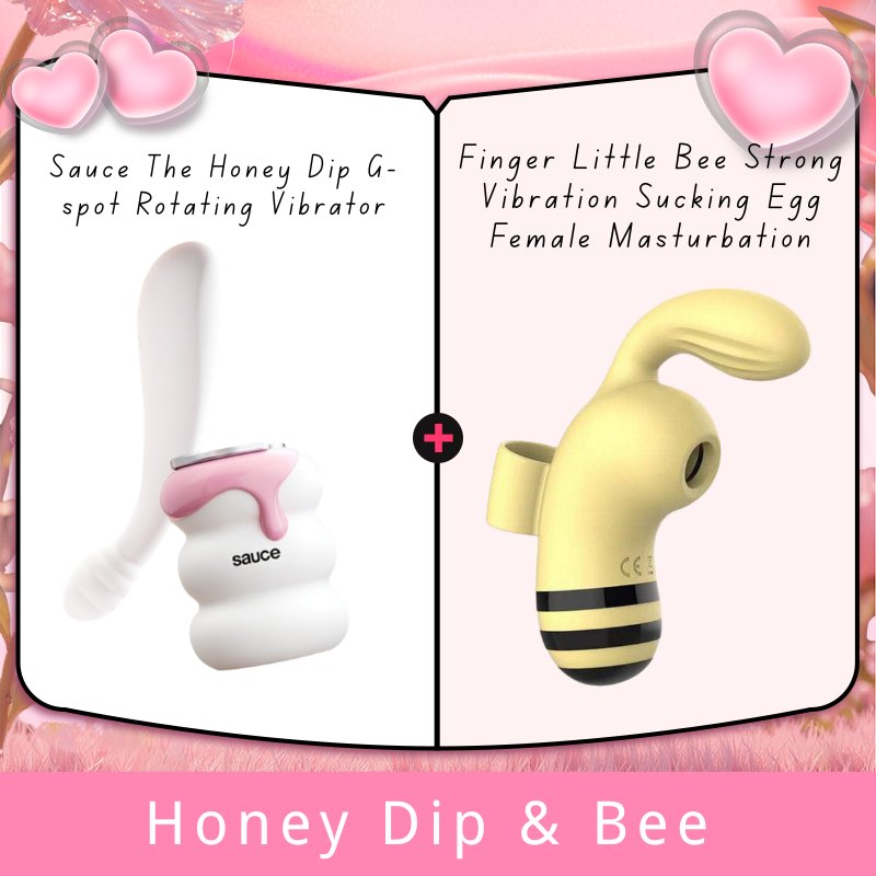 Yellow bee-shaped clitoral vibrator with finger ring, photo 7