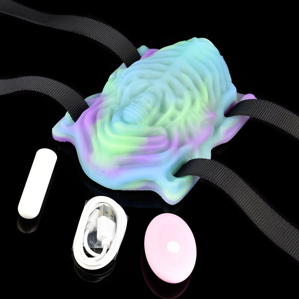Pastel swirl beetle shell ribbed grinding cushion, photo 2