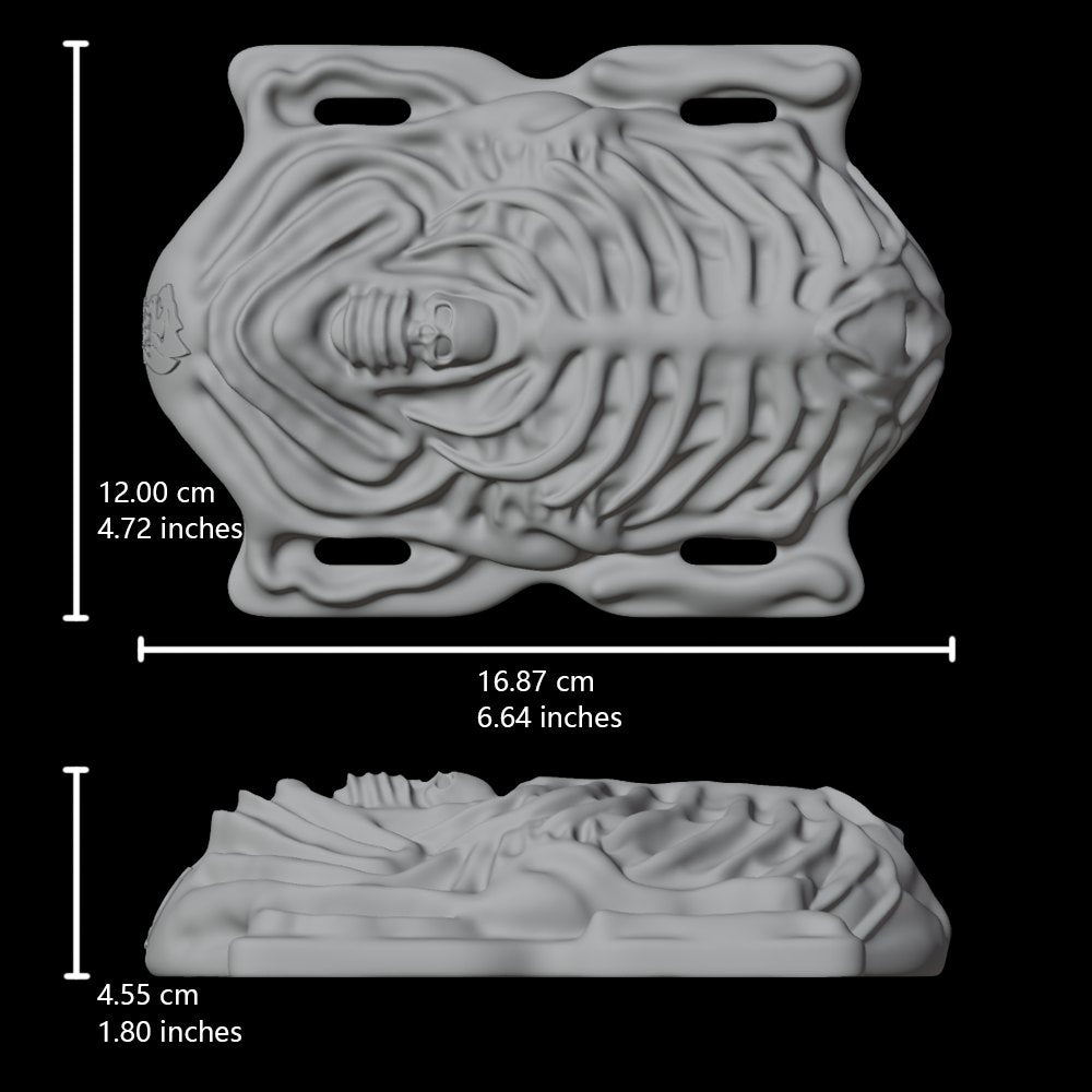 Pastel swirl beetle shell ribbed grinding cushion, photo 4