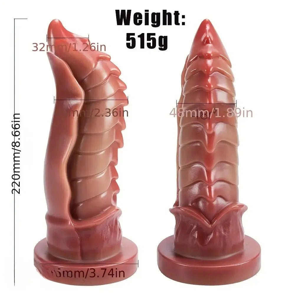 Brown beetle-scale realistic dildo, photo 8