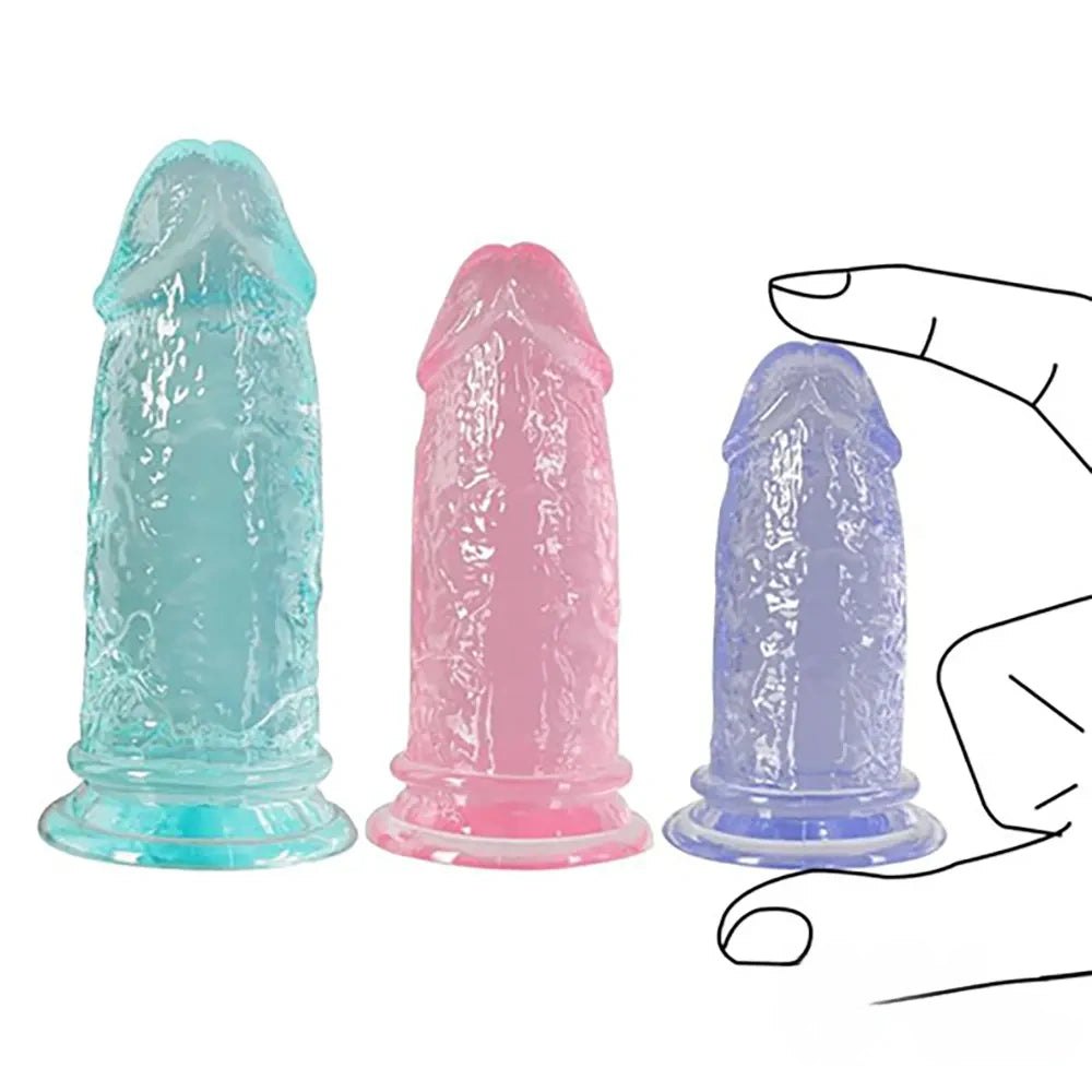 Jelly dildo with suction cup base, photo 1