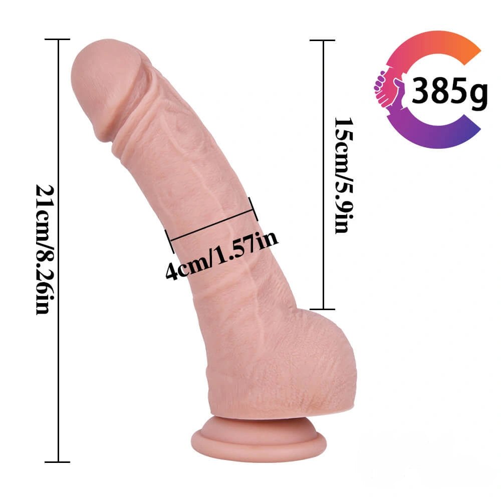 Flesh liquid silicone suction cup dildo, photo 10