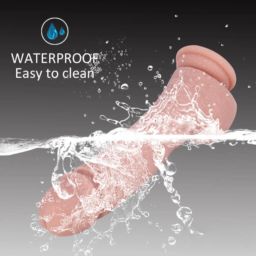 Flesh liquid silicone suction cup dildo, photo 6