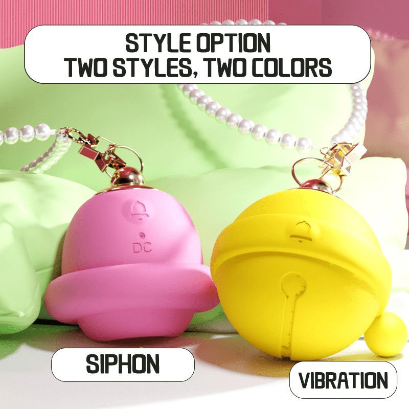 Pink bell shaped silicone necklace vibrator, photo 4