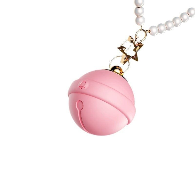 Pink bell shaped silicone necklace vibrator, photo 7