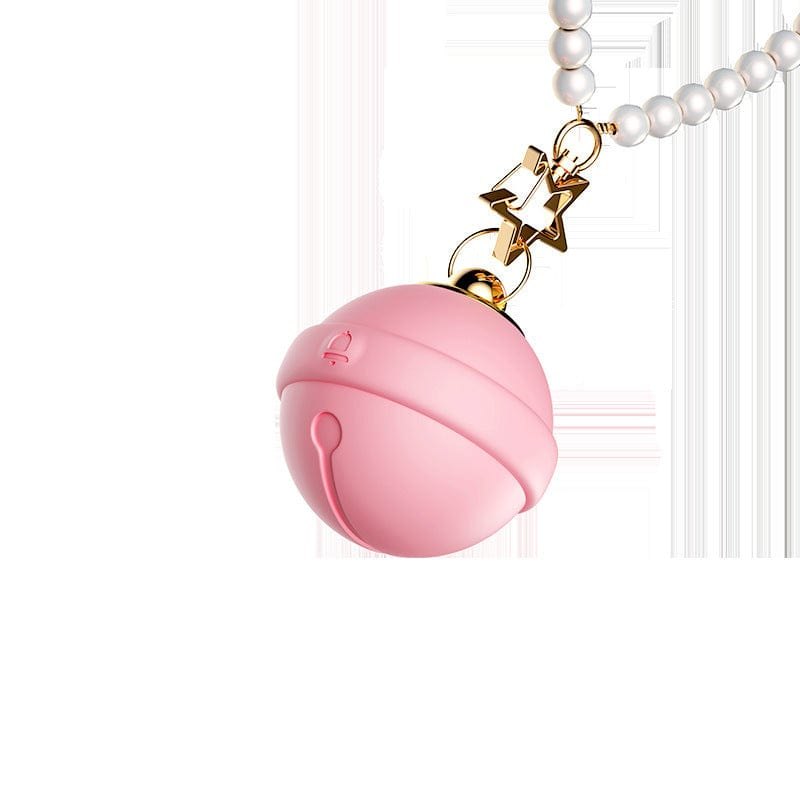 Pink bell shaped silicone necklace vibrator, photo 8