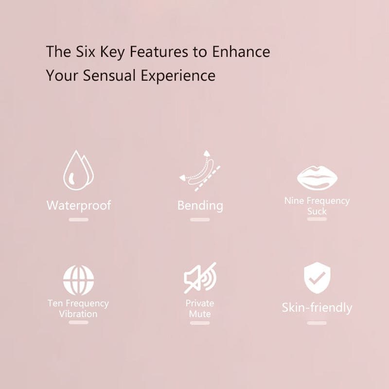 Sky blue bendable suction vibrator, photo 4