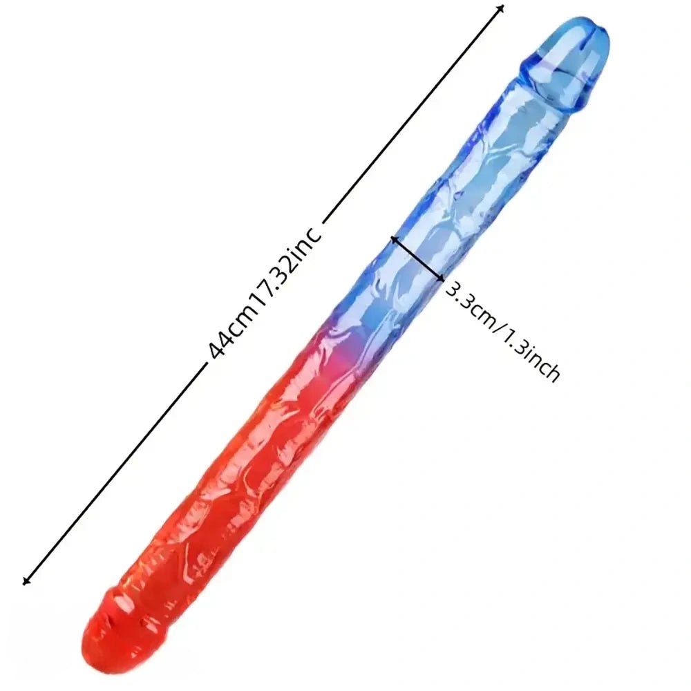 B flexible double ended dildo