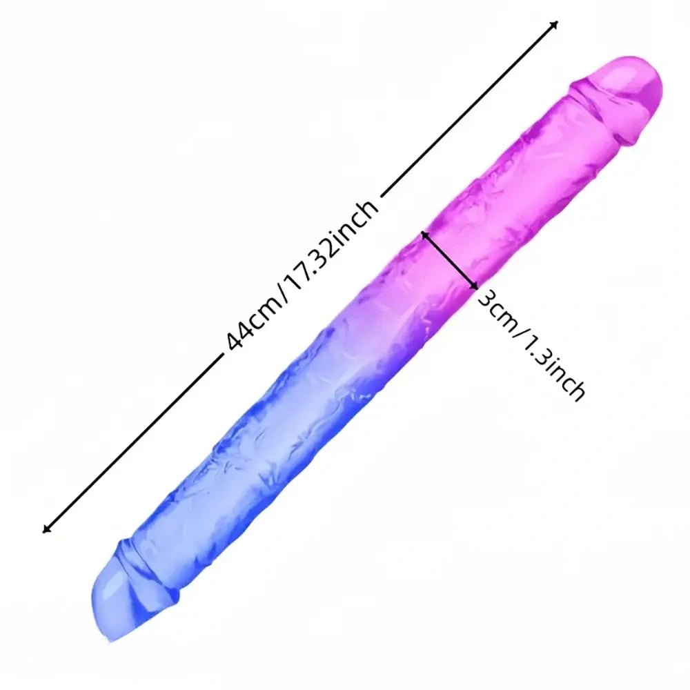 C flexible double ended dildo