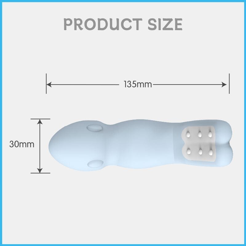 Blue bendable dual motion vibrator, photo 4