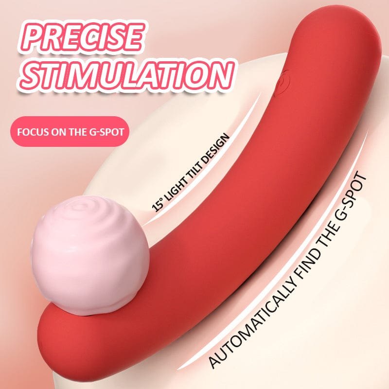 Red bendable G-spot vibrator, photo 2
