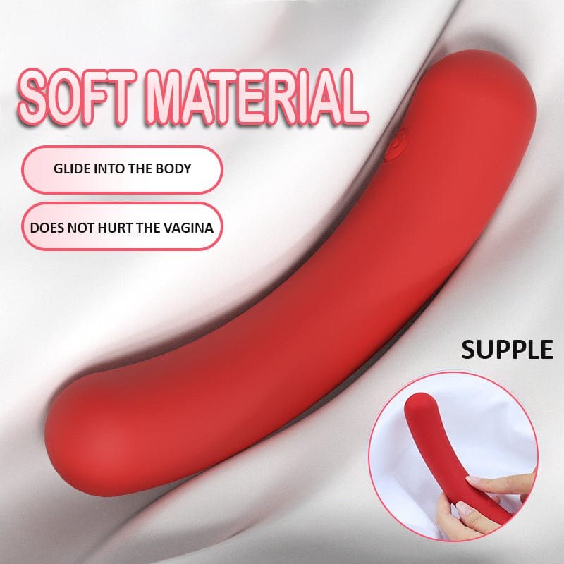 Red bendable G-spot vibrator, photo 4
