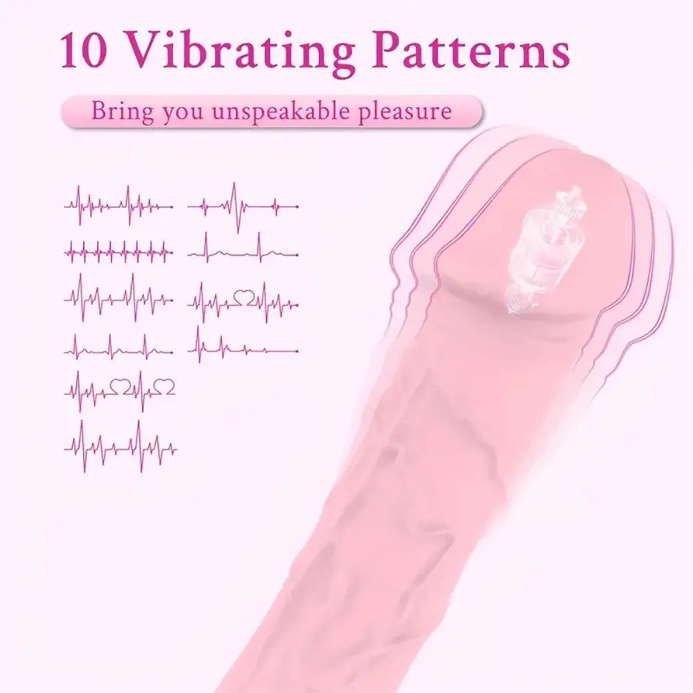 Pink bendable vibrating dildo, photo 2