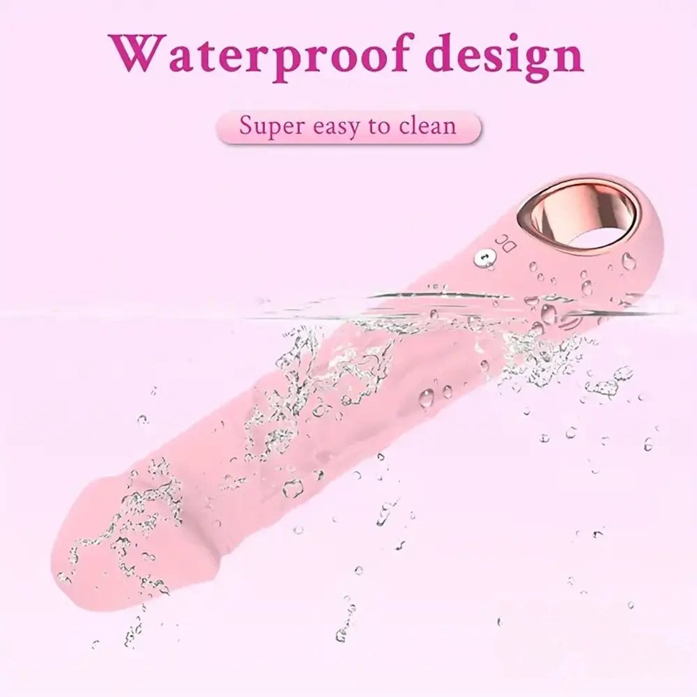 Pink bendable vibrating dildo, photo 4