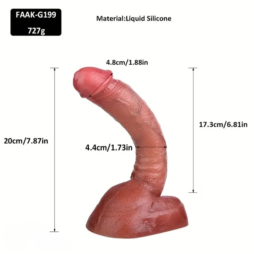 Flesh-tone silicone realistic dildo, photo 18