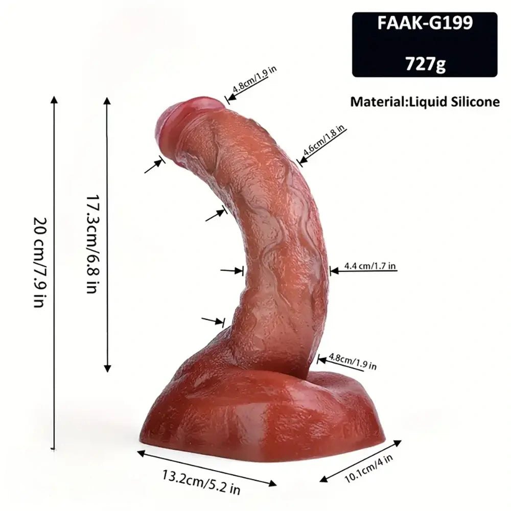 Flesh-tone silicone realistic dildo, photo 8