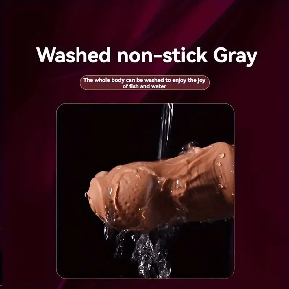 Brown realistic silicone suction cup dildo, photo 3