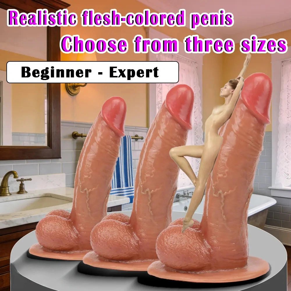 Bendable silicone cock dildo, photo 1