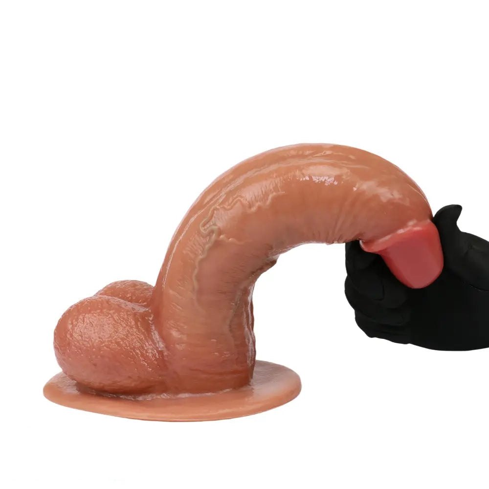 Bendable silicone cock dildo, photo 15