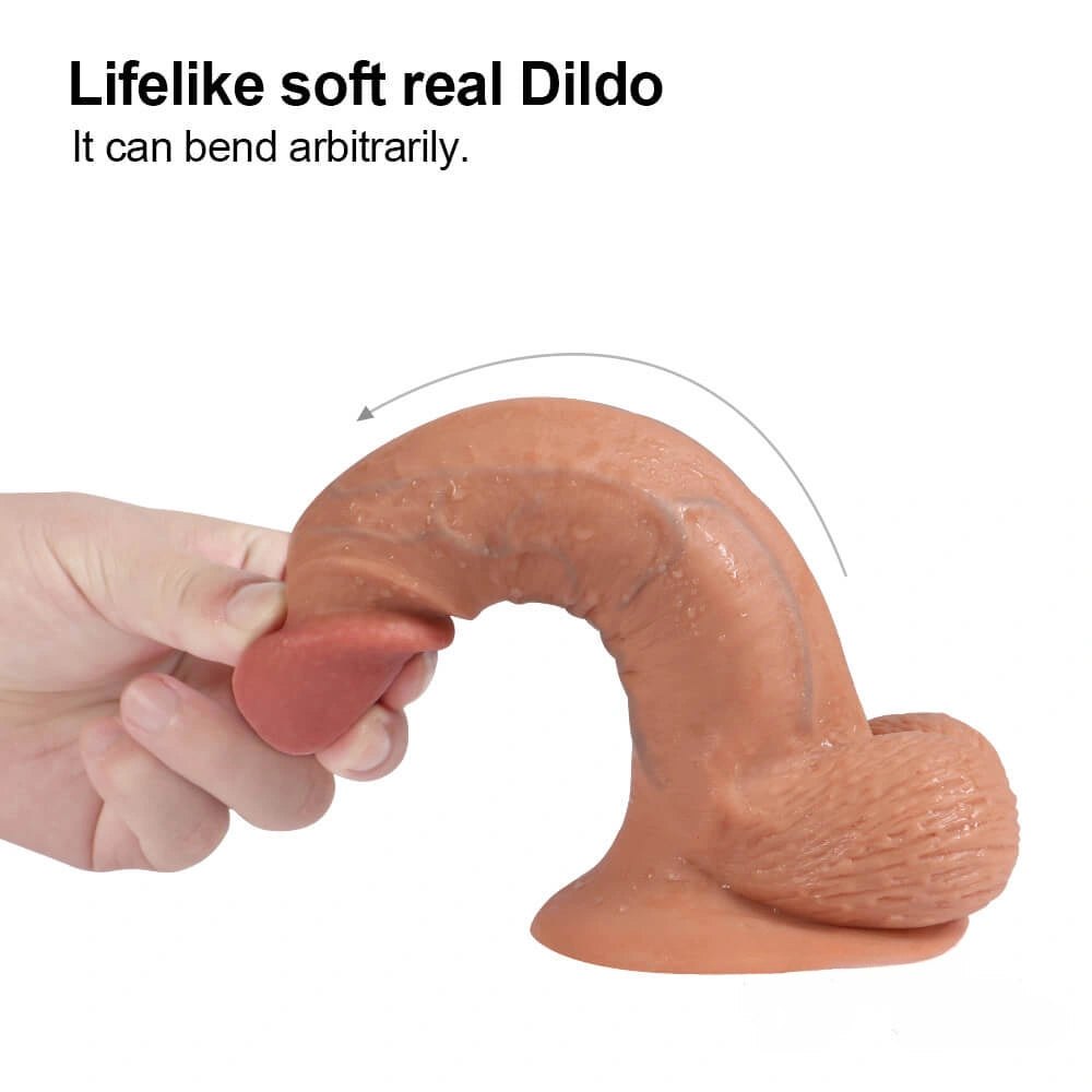 Flesh tone suction cup dildo, photo 2