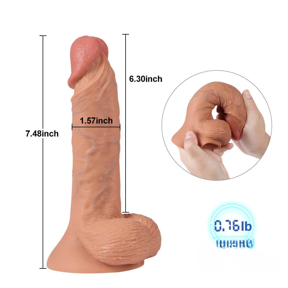 Flesh tone suction cup dildo, photo 8