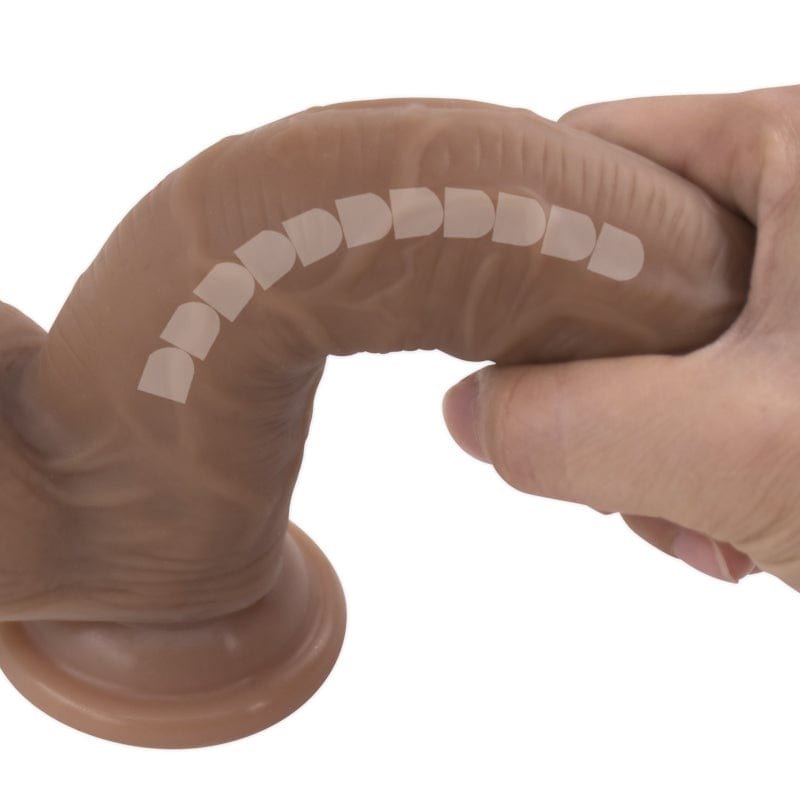 Bendable wearable strap-on dildo with suction base, photo 3