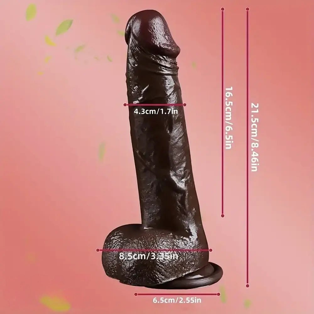 Brown big anal realistic dildo