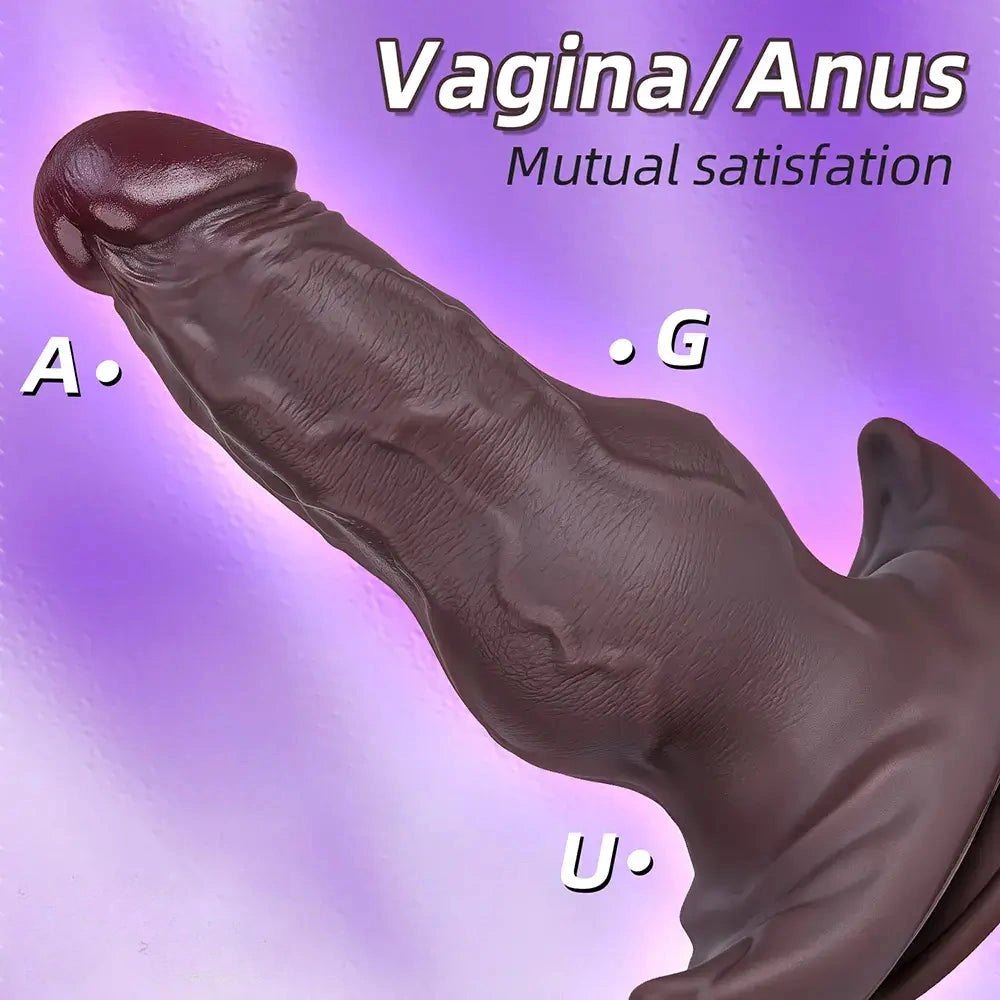 Realistic silicone dildo with anchor suction cup base, photo 7