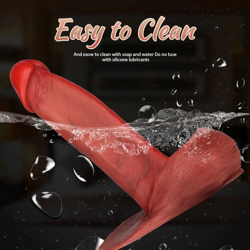 Flesh big base anal suction cup dildo, photo 13