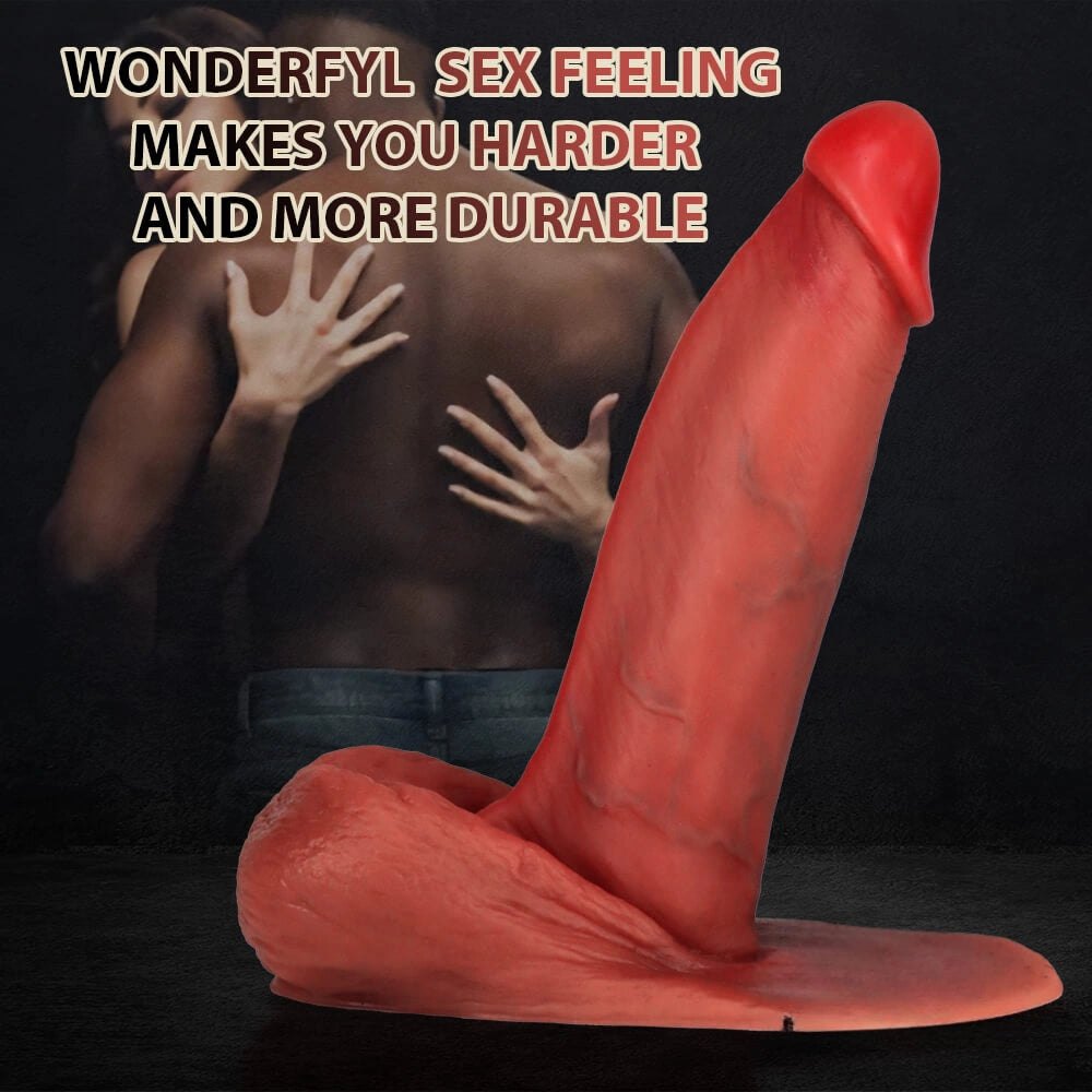 Flesh big base anal suction cup dildo, photo 14