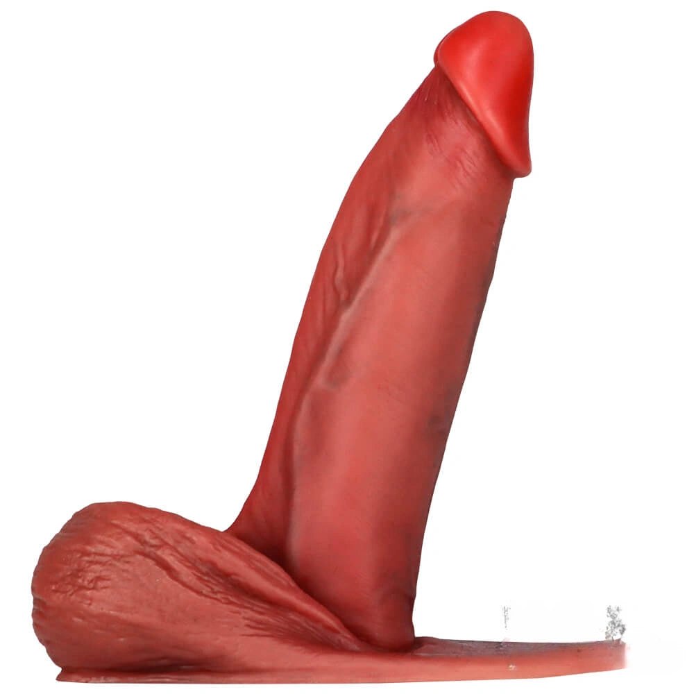 Flesh big base anal suction cup dildo, photo 3