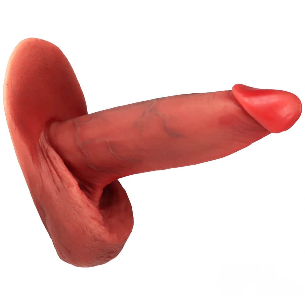 Flesh big base anal suction cup dildo, photo 4