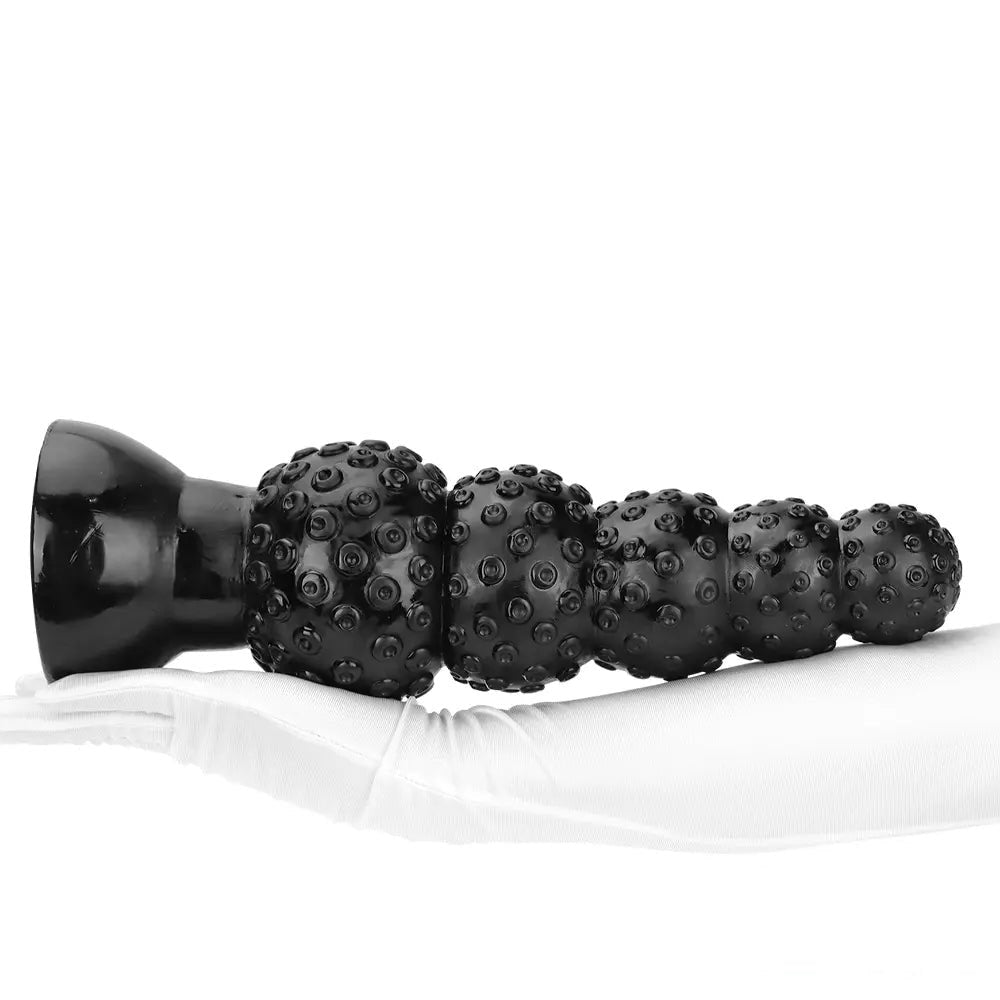 Black beaded pvc anal dildo, photo 11