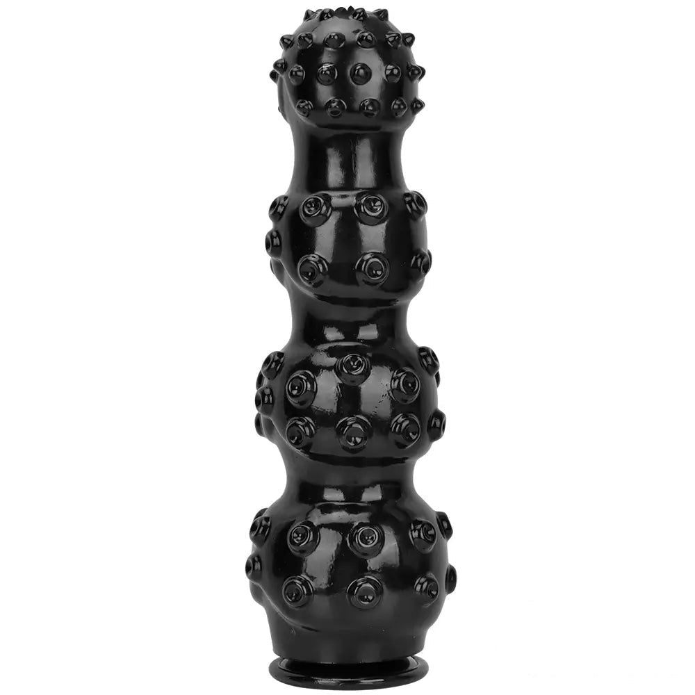 Black beaded pvc anal dildo, photo 15