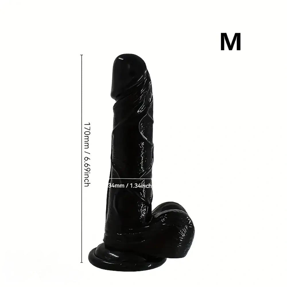 Big black realistic PVC dildo, photo 6