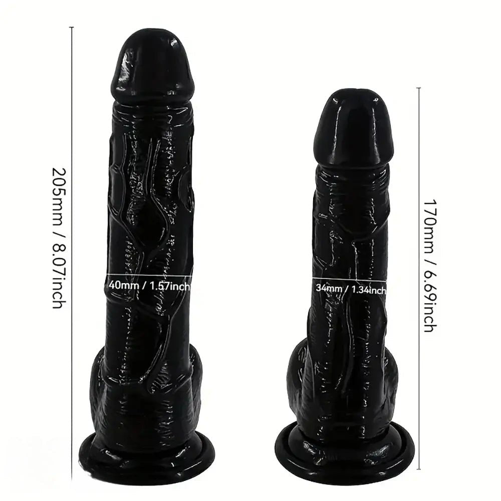 Big black realistic PVC dildo, photo 7