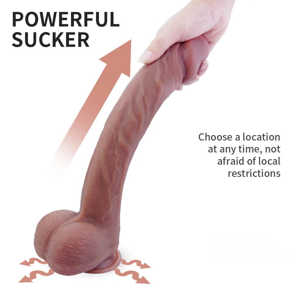 Flesh big glans suction cup dildo, photo 7