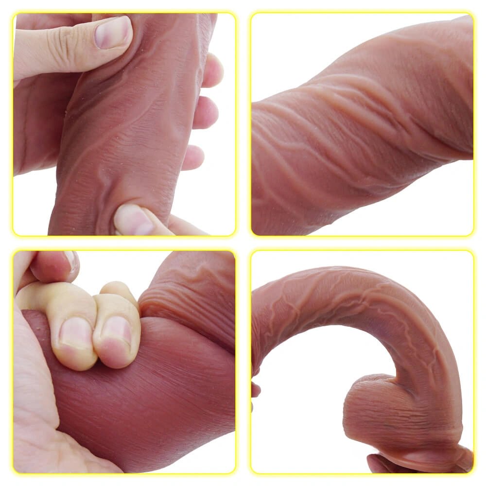 Flesh big glans suction cup dildo, photo 9