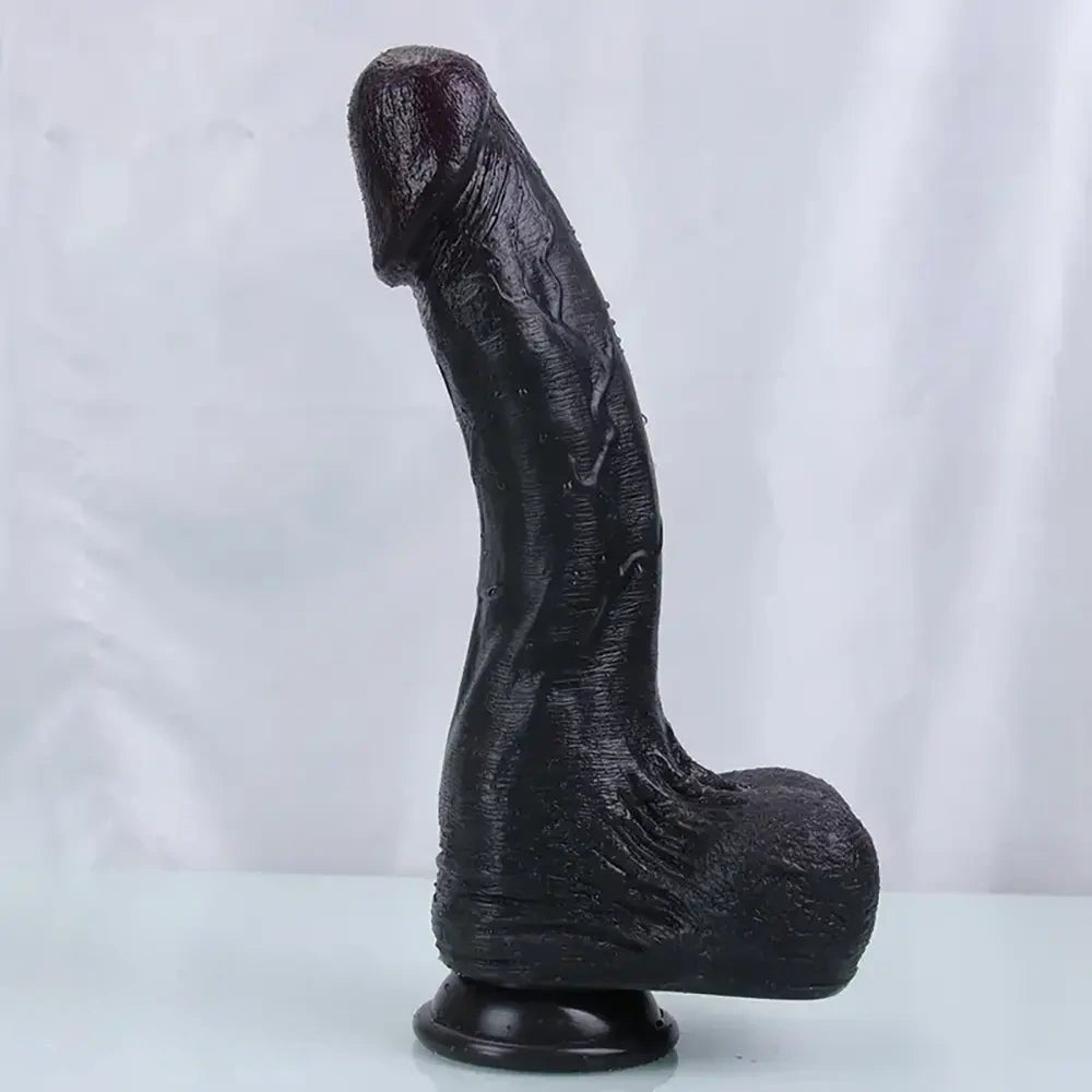 Realistic silicone dildo with sculpted head, photo 4