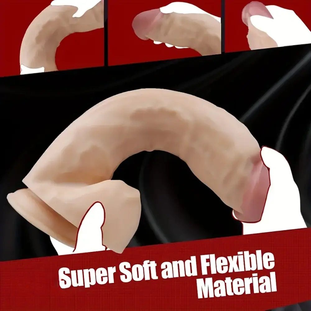 Flesh big head realistic dildo, photo 7