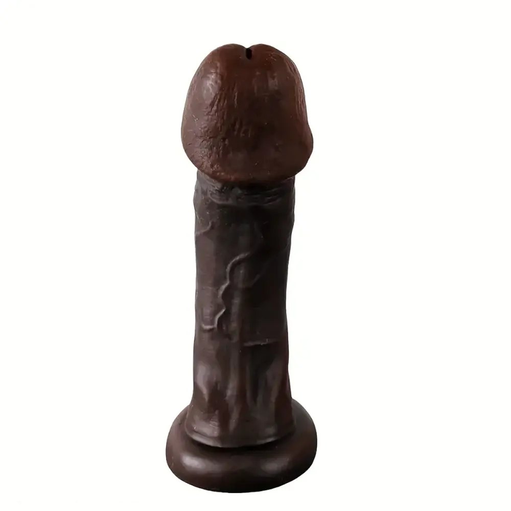 Coffee mushroom head pvc dildo