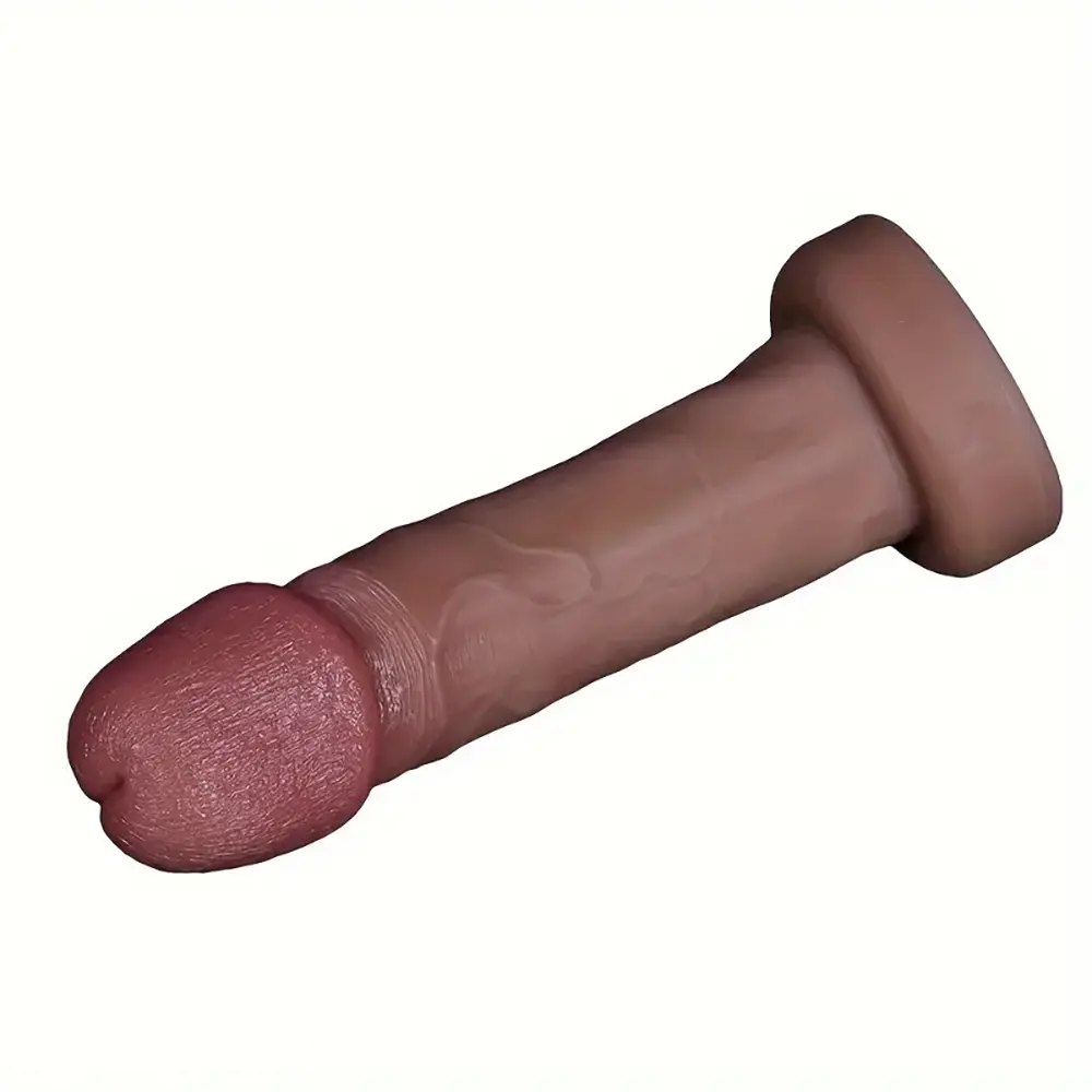 Flesh silicone suction cup dildo, photo 1
