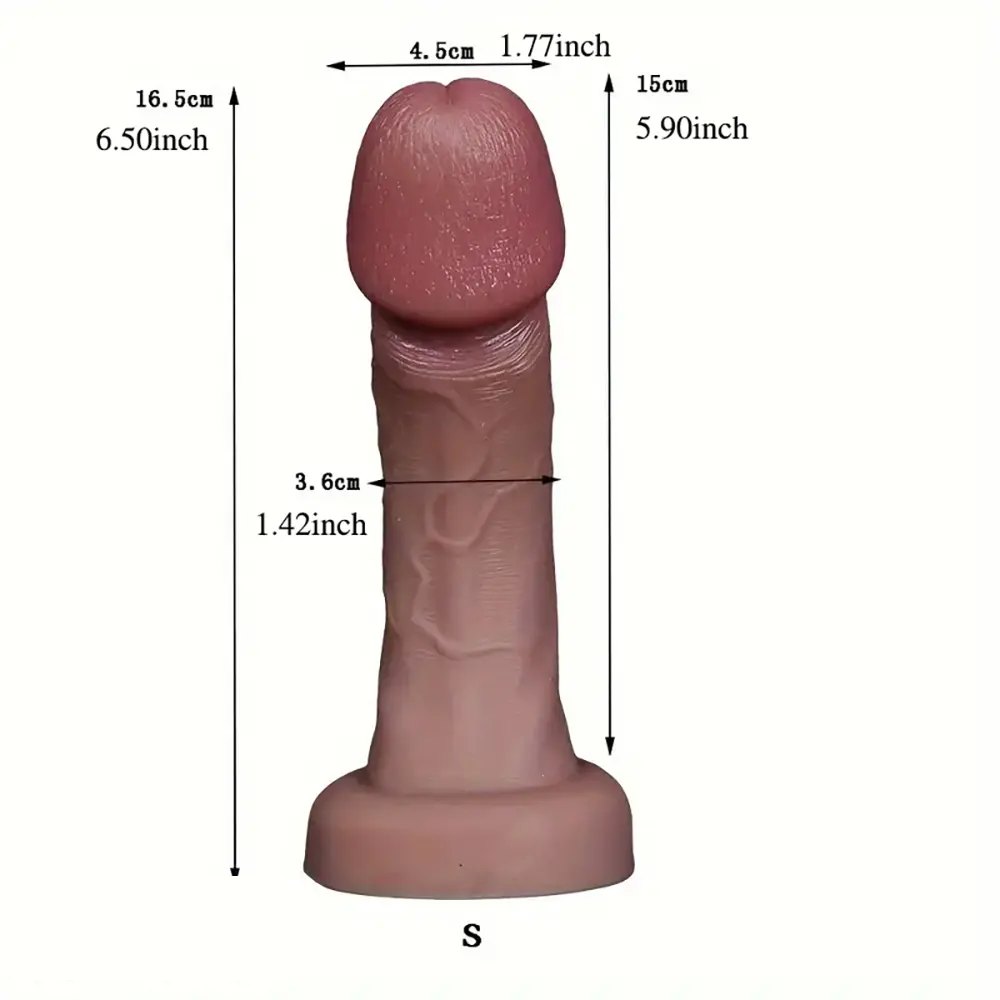 Flesh silicone suction cup dildo, photo 11
