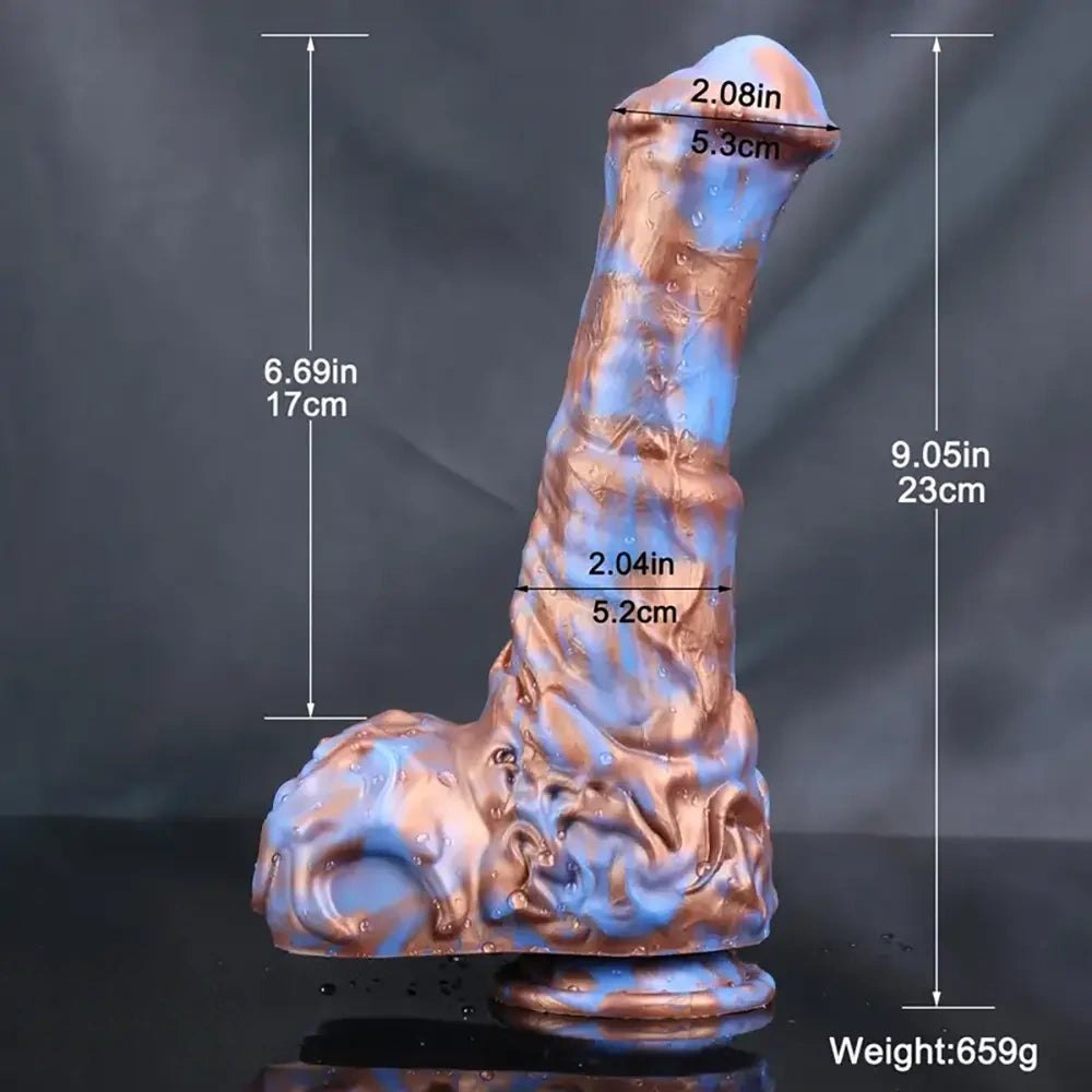 Marbled animal-style dildo, photo 3