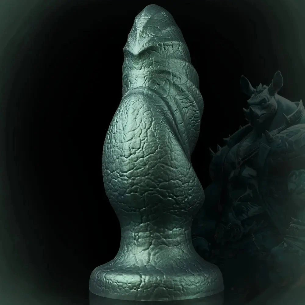 Scaled knotted fantasy dildo, photo 1
